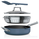 Ninja Foodi NeverStick PossiblePan with Steamer Basket & Glass Lid