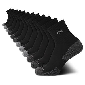 12 Pairs Calvin Klein Men's Crew Socks