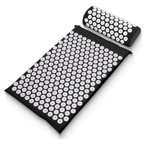 Sharper Image Acupressure Mat & Pillow Set With Travel Bag