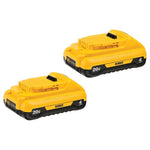 2 DeWalt 20V MAX 4Ah Lithium-Ion Batteries