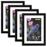 4-Pack 5x7 Picture Frame Set
