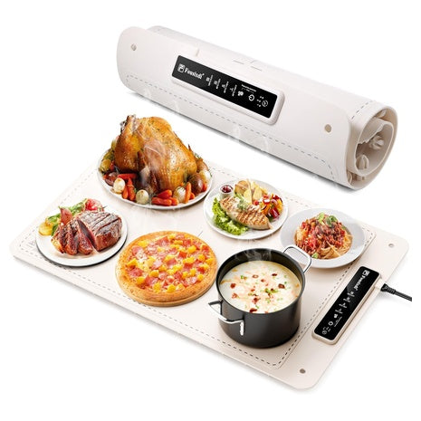 Electric Food Warming Mat with Timer & Auto Shut-Off