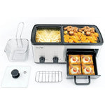4-in-1 Electric Hot Pot with Grill and Toast Drawer