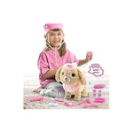 Interactive Electronic Plush Dog Toy with Doctor Kit