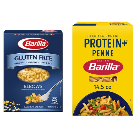 3 Boxes Barilla Gluten Free Elbows, Spaghetti & Protein Penne Pasta on Sale