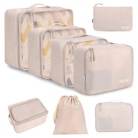 8 Luggage Organizer Packing Cubes