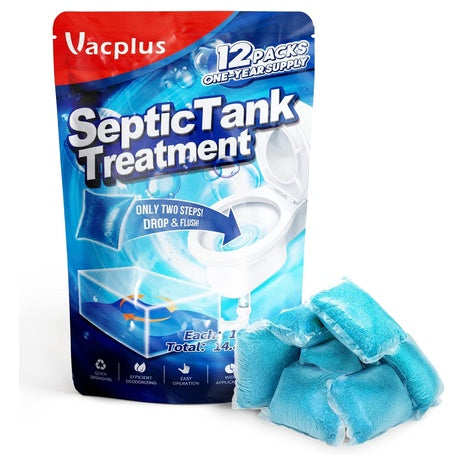 12-Pack Vacplus Septic Tank Treatment