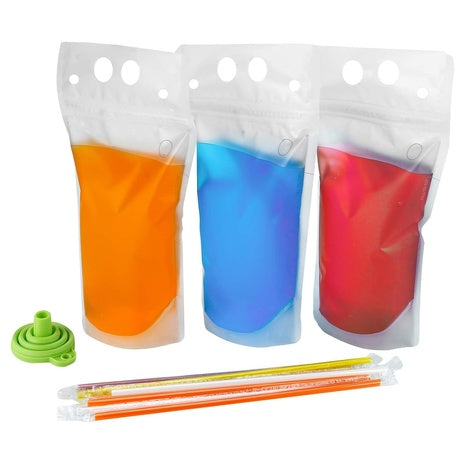 200 Drink Pouches w/ Straws