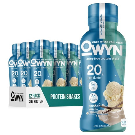 12-Pack OWYN 20g Protein Shakes Smooth Vanilla (OU-DE)