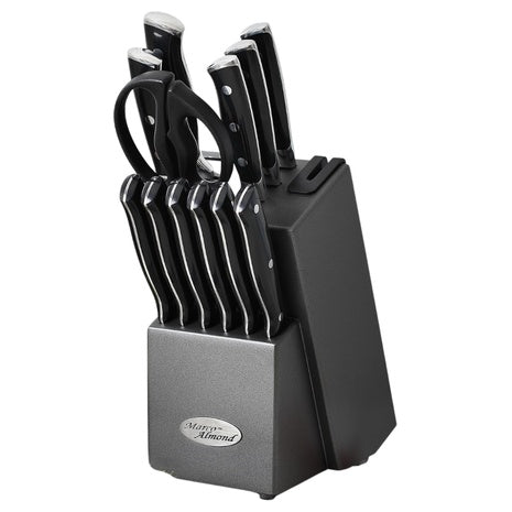 14-Piece Japanese Stainless Steel Cutlery Knives Block Set