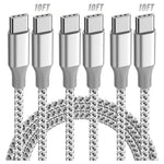 3 10ft 60W USB-C to USB-C Fast Charging Cables