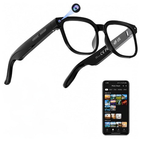 AI Real-Time Translation Smart Glasses With 4K HD Camera