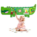 Montessori Crocodile Busy Board Wall Panel