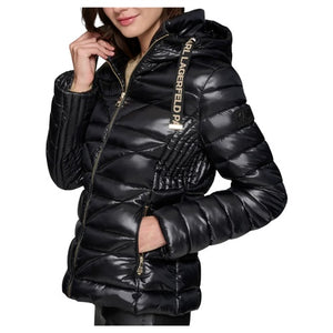 Short Puffer Logo Jacket