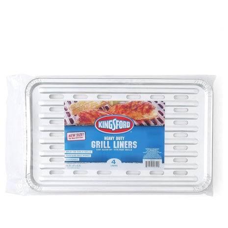 4 Kingsford Heavy Duty Grill Liners