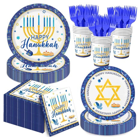 Happy Hanukkah Dinnerware Set