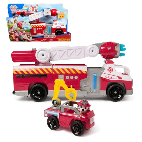 PAW Patrol Fire Rescue: Rapid Reload Fire Truck with Marshall