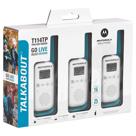 3-Pack Motorola Two-Way Radios