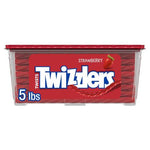Twizzlers Twists Strawberry Flavored Licorice Candy 5 lb Tub