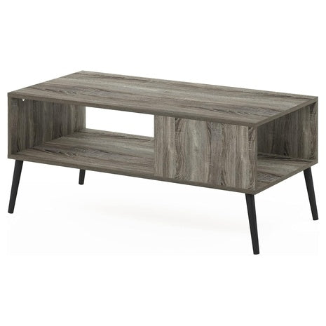 Furinno 39.37'' Claude Mid Century Style Coffee Table With Wood Legs