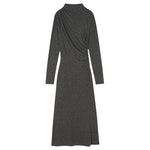 Rails Gathered Jersey Midi Dress