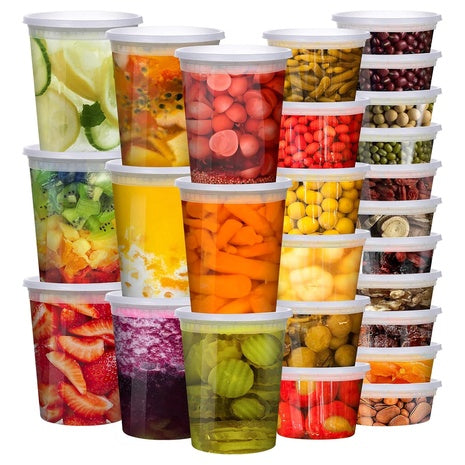 48-Pack Deli Containers With Lids