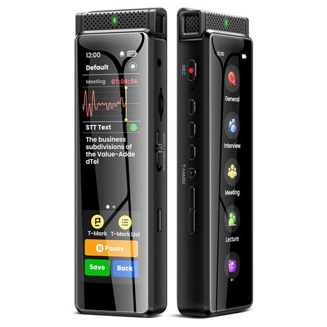 Touchscreen Voice Recorder with Offline Speech-to-Text