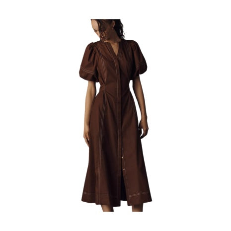 English Factory Collared A-Line Dress