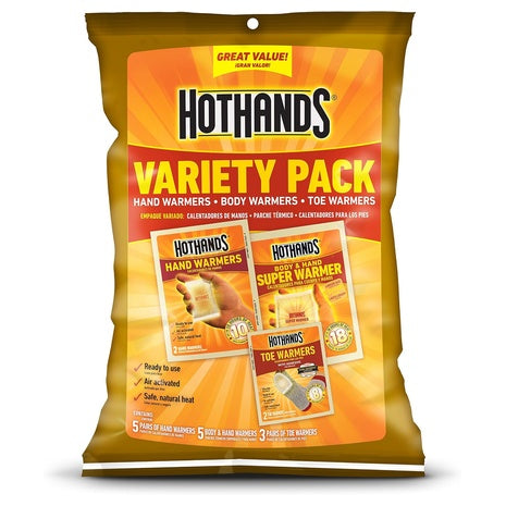 HotHands Hand, Toe & Body Warmer Variety Pack