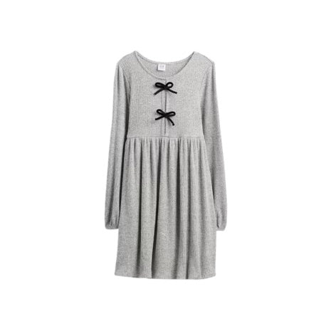 Girls' Soft Bow Dress