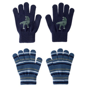 Boys 2-Pack Dinosaur Winter Gloves