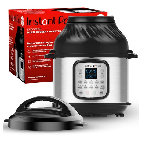 6-Qt Instant Pot Duo Crisp 11-in-1 Air Fryer & Pressure Cooker Combo