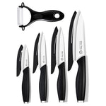 9-Piece 100% Zirconia Pure Ceramic Knife Set With Sheath