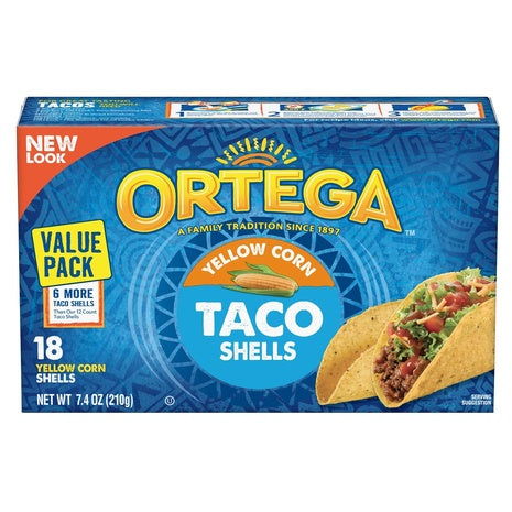 18 Ortega Yellow Corn Taco Shells (OU)