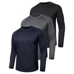 3-Pack Men's UV Sun Protection Quick-Dry Moisture T-Shirts
