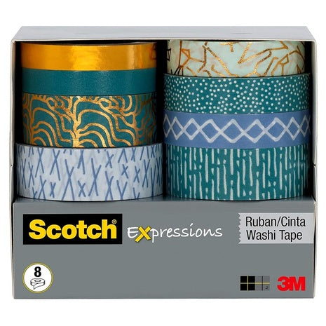 8-Pack Scotch Multi-color Expressions Washi Tape (C1017-8-P6)