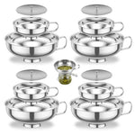 12-Piece Stainless Steel Canning Funnel Set With Strainers