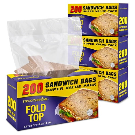 800 Fold Top Sandwich Bags