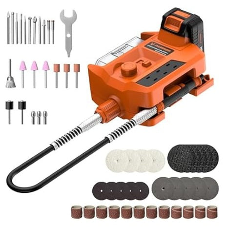 Parrior 5000-34000RPM Variable Speed Cordless Rotary Tool Kit