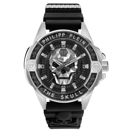 Philipp Plein Men's The Skull Silicone Strap Watch, 44mm