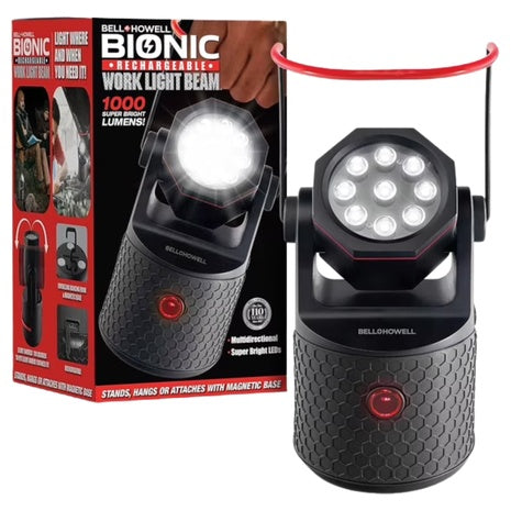Bell+ Howell 2 In 1 Portable Bionic LED Work Light W/ Hanging Hook & Stand