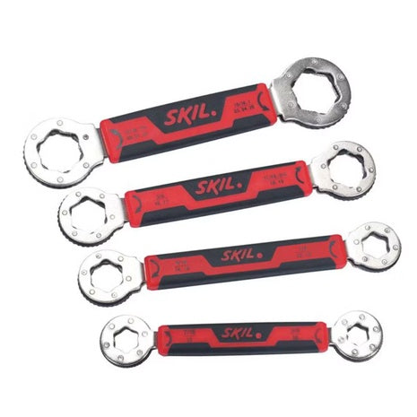 4-Piece SKIL Secure Grip 6 Point Metric Wrench Set