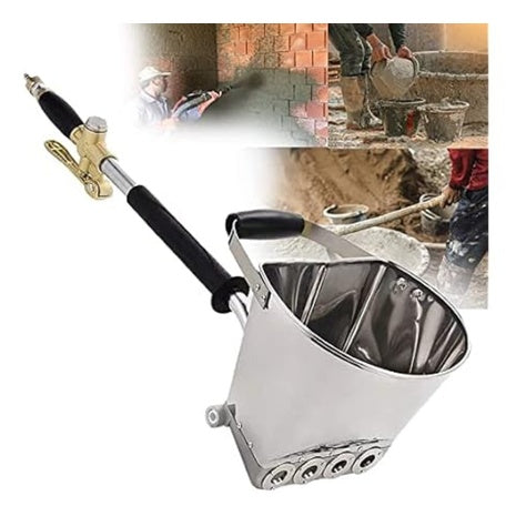 120 PSI 100 CFM Cement Mortar Sprayer Gun With 4 Jet Nozzles