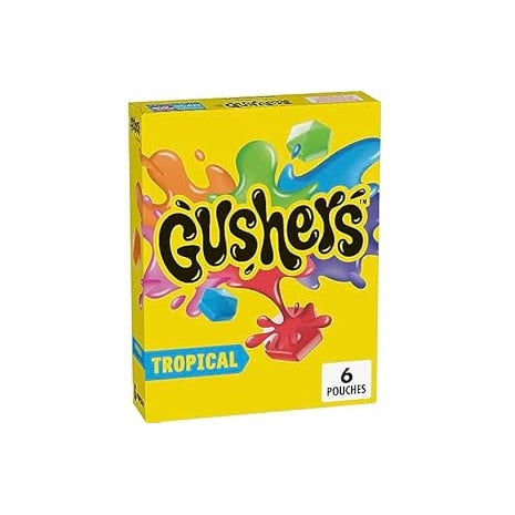 6 Gushers Fruit Flavored Pouches