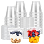 200 9oz Clear Plastic Cups with Lids