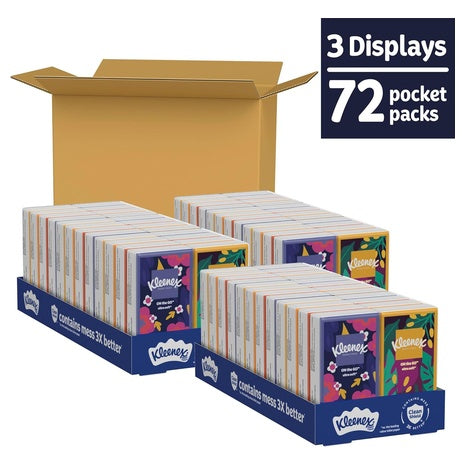 72 Kleenex On-The-Go Packs Tissues