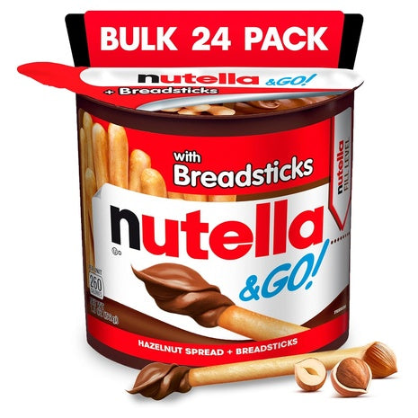 24 Nutella & GO! Snack Packs with Breadsticks