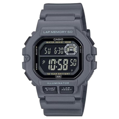 Casio Men's Black Digital Sport Watch W/ Black Strap (WS-1400H-8BVCF)
