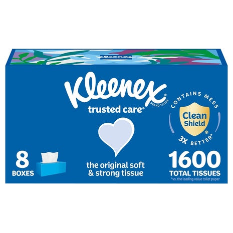 16 Flat Boxes Kleenex Tissues