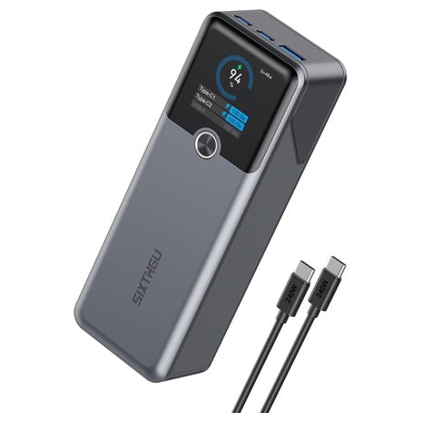 200W SIXTHGU 20,000mAh 3-Port Power Bank With 140W USB-C PD